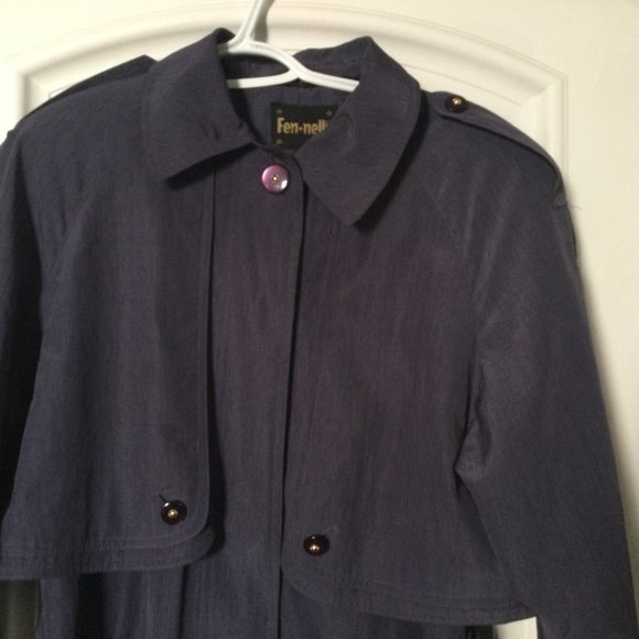 Women's Fen Nelli Long Trench coat Jacket 9/10 gently used made in China - Picture 2 of 9